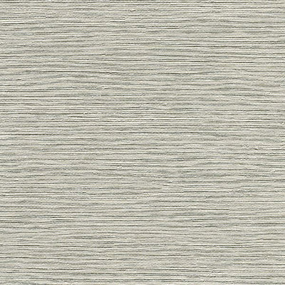 Fabric Backed Grey and Beige Faux Heavy Duty Grasscloth Unpasted Wallpaper