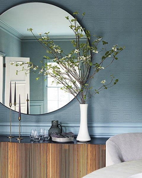 Small Square Ceiling Tile Raised White Textured Paintable Wallpaper