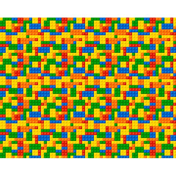 Lego Bricks 9' 10" x 7' 10" Paste the Wall Mural