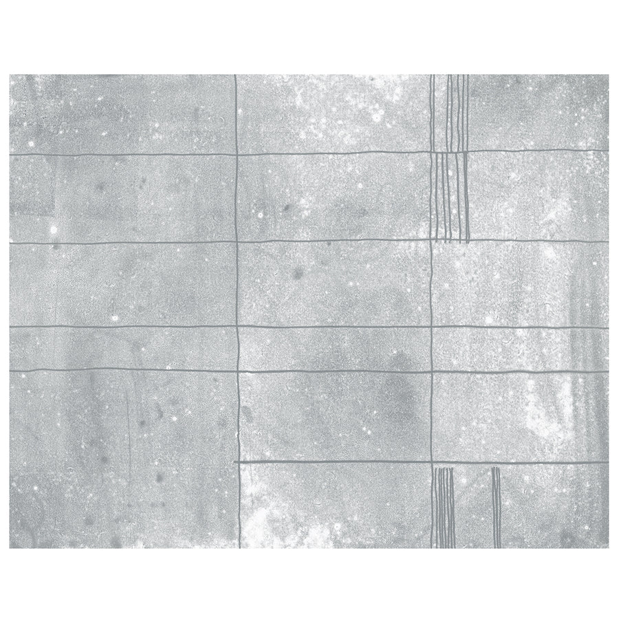 Contemporary Faux Concrete Slabs 11.3 x 9 Wall Mural Paste the Wall