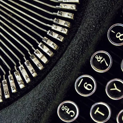 Contemporary Closeup Typewriter 6ft x 9ft Unpasted Mural