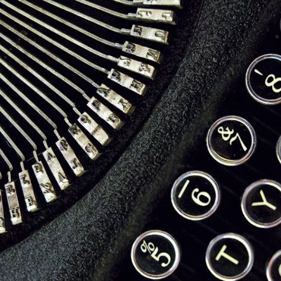 Contemporary Closeup Typewriter 6ft x 9ft Unpasted Mural