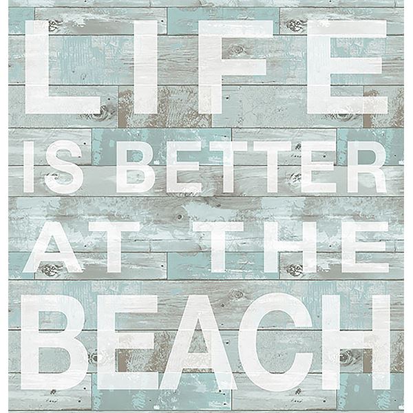 Life Is Better At The Beach Applique 19 x 17.5 Peel and Stick