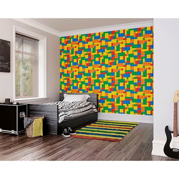 Lego Bricks 9' 10" x 7' 10" Paste the Wall Mural