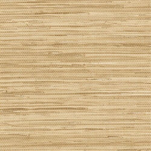Blonde and Beige Faux Grasscloth Wallpaper