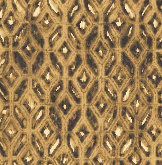 Global Watercolor Diamond Trellis on Unpasted Wallpaper