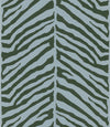 Modern Raised Brown on Herringbone Blue Tailored Zebra Echo Design Wallpaper - all4wallswall-paper