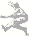 Boy Rock Star with Guitar Sudden Shadow Mini Mural Applique - all4wallswall-paper