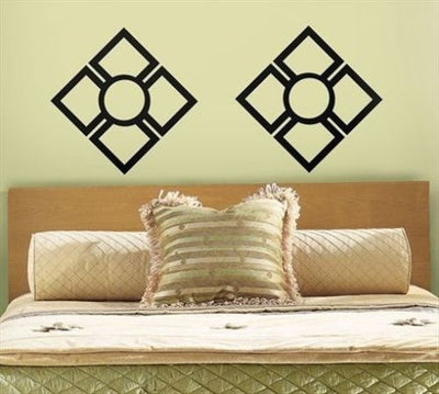 Roommates Oriental Squares Peel & Stick Mural Appliques - all4wallswall-paper