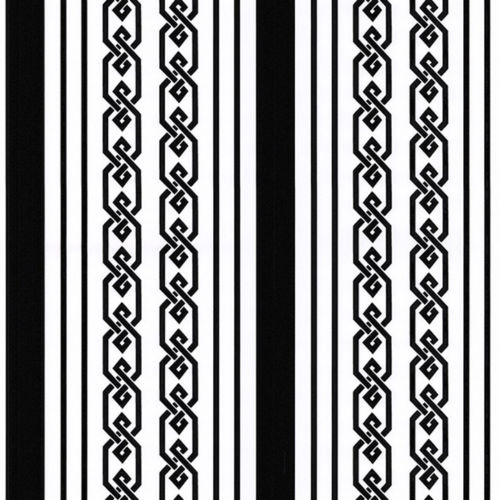 Contemporary - Modern Geometric Black & White Stripes Wallpaper - all4wallswall-paper