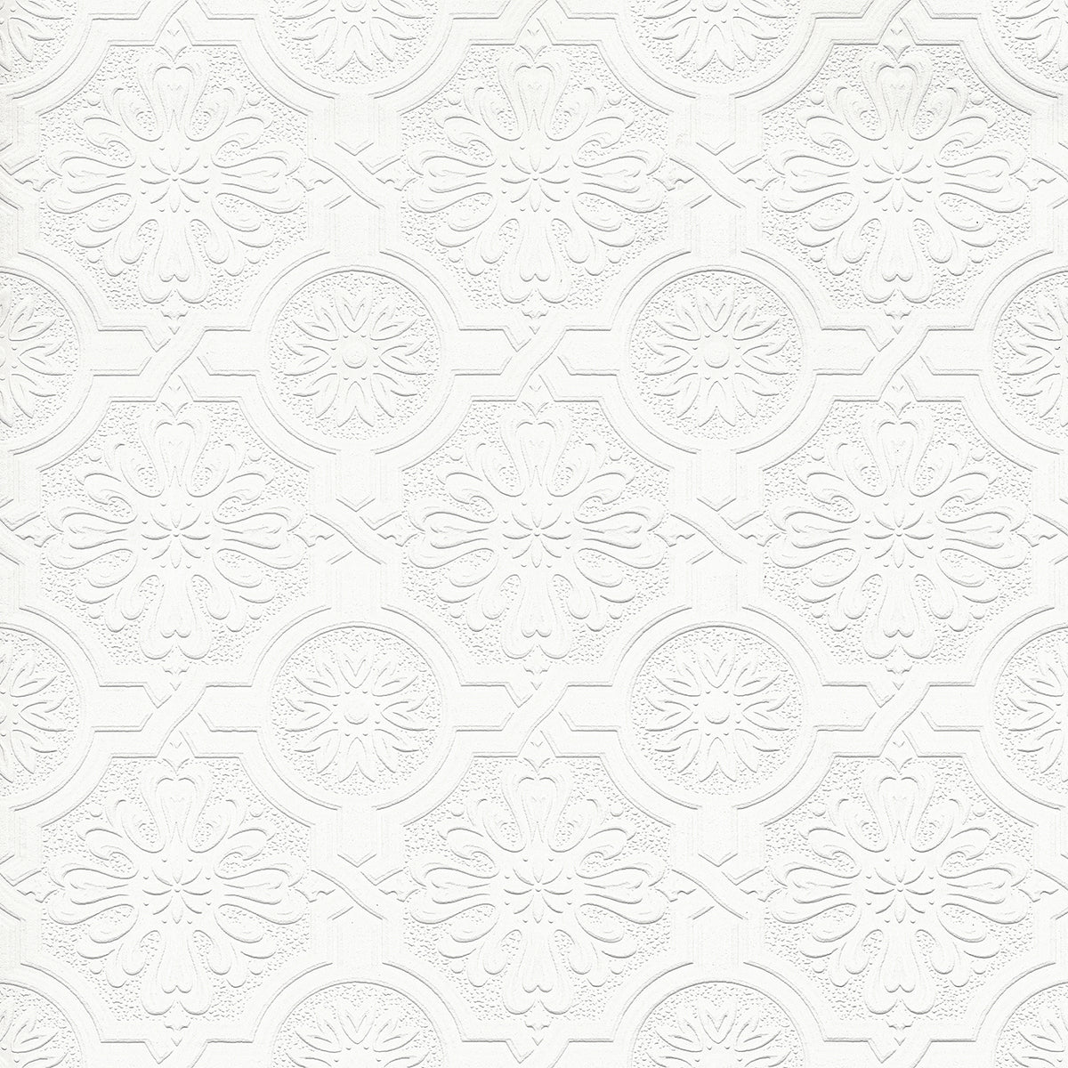 Nazareth Ornate Ceiling Textured Paintable Wallpaper - all4wallswall-paper