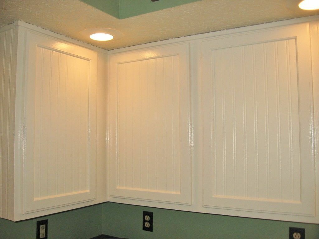 White Paintable Bead Board - Beadboard Textured Prepasted Wallpaper - all4wallswall-paper