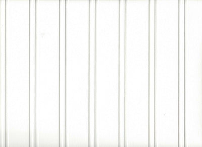 White Paintable Bead Board - Beadboard Textured Prepasted Wallpaper - all4wallswall-paper
