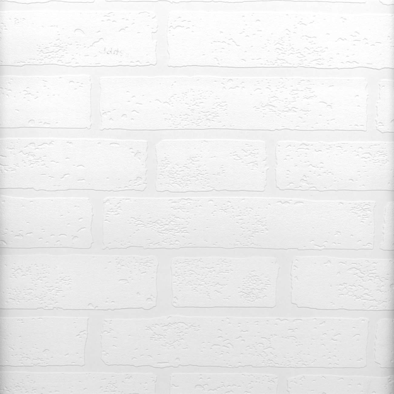 Raised Brick White Textured Paintable Prepasted Wallpaper - all4wallswall-paper