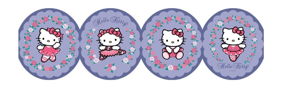Hello Kitty Ballet on Lavender - Purple on Sure Strip Wallpaper Border - all4wallswall-paper