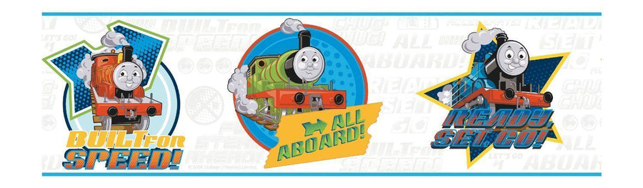 Thomas the Train on Sure Strip Wallpaper Border - all4wallswall-paper