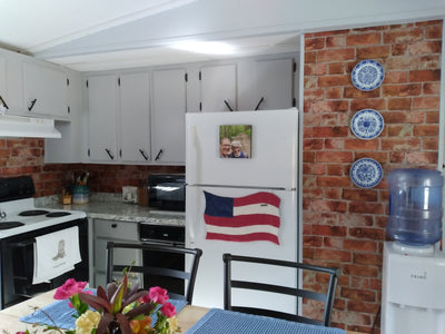 Puffy Textured Red and Brown Brick With Grey Grout Unpasted Wallpaper