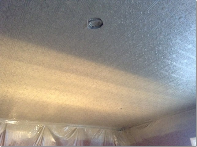 Small Ceiling Tile Raised White Textured Paintable Wallpaper - all4wallswall-paper