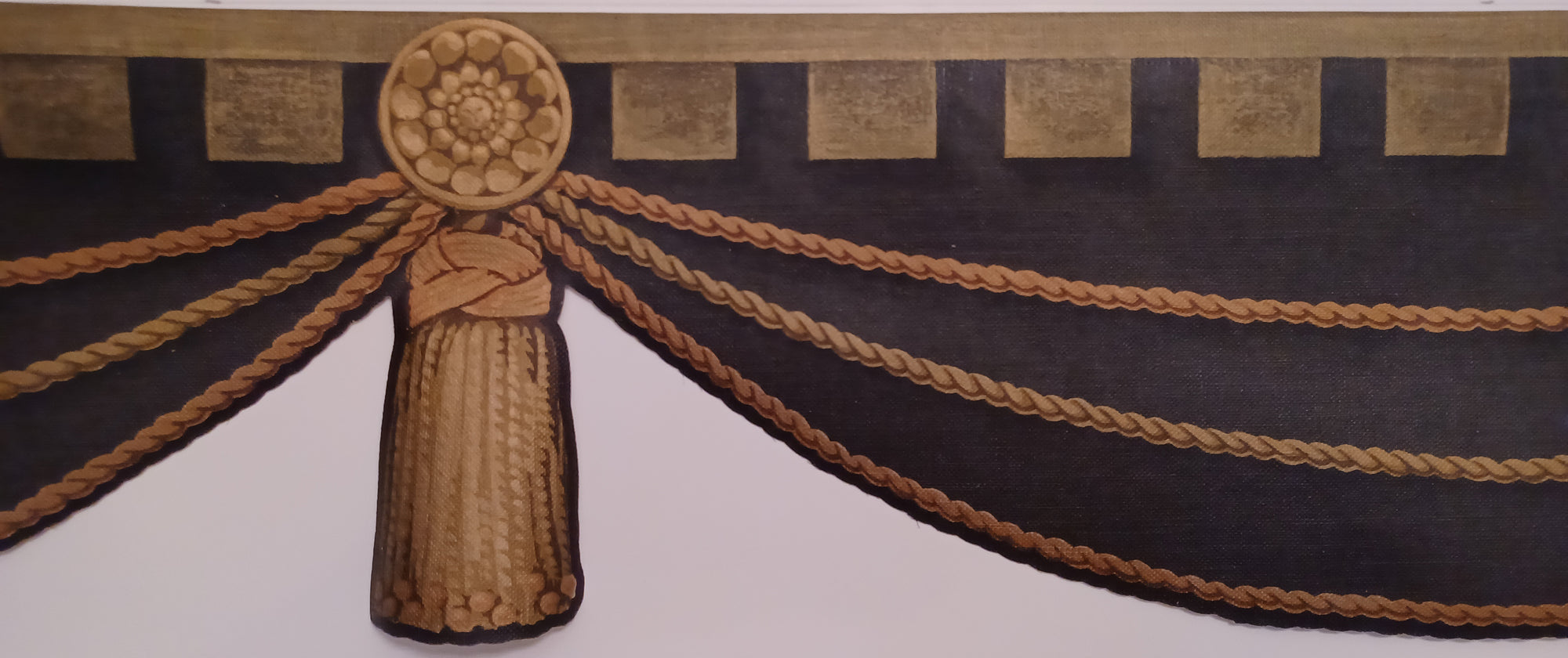 Formal Dental Tooth & Swag with Tassel Laser Cut Wallpaper Border