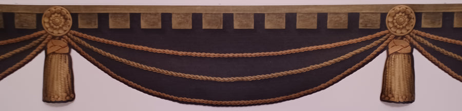 Formal Dental Tooth & Swag with Tassel Laser Cut Wallpaper Border