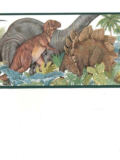 Jurassic Park Dinosaurs Prepasted Wallpaper Border