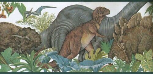 Jurassic Park Dinosaurs Prepasted Wallpaper Border