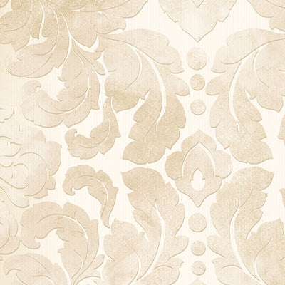 Light Beige & Cream Formal Damask Wallpaper - all4wallswall-paper