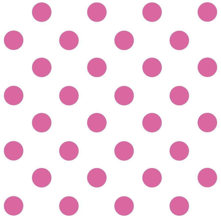 Medium Size 1.75" Pink Polka Dots on Sure Strip Wallpaper - all4wallswall-paper