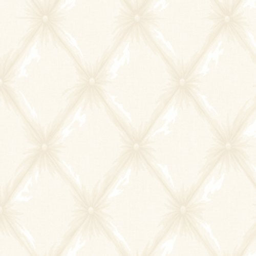 Boutonniere Multiple Shades of Off White Button Tufted Unpasted Wallpaper - all4wallswall-paper