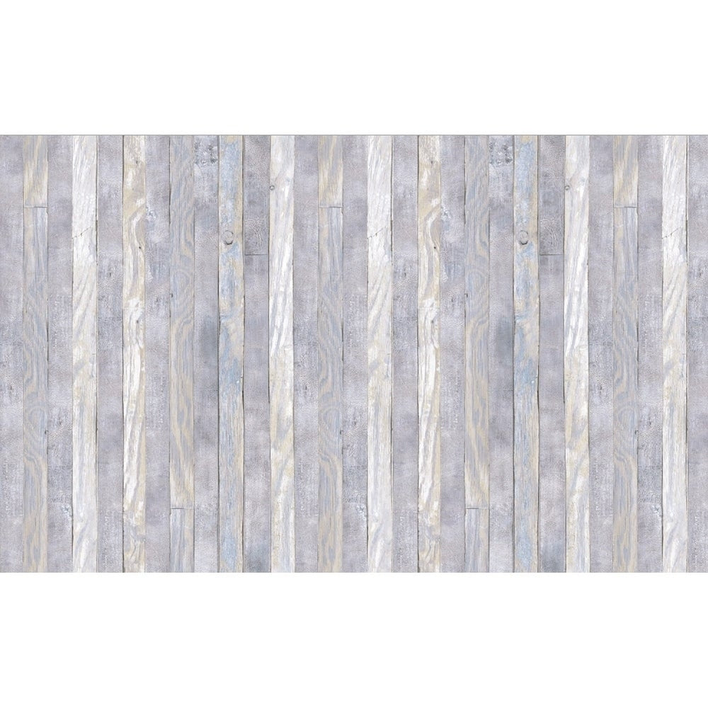Fablon Craft Grey with Blue Wood 6.56 Foot Sheet Film Peel and Stick - all4wallswall-paper