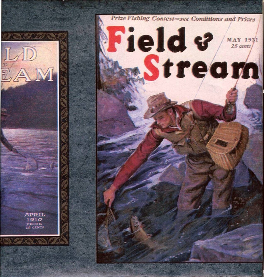Vintage Field and Stream Magazine Covers Wallpaper Border  2 pack=30ft