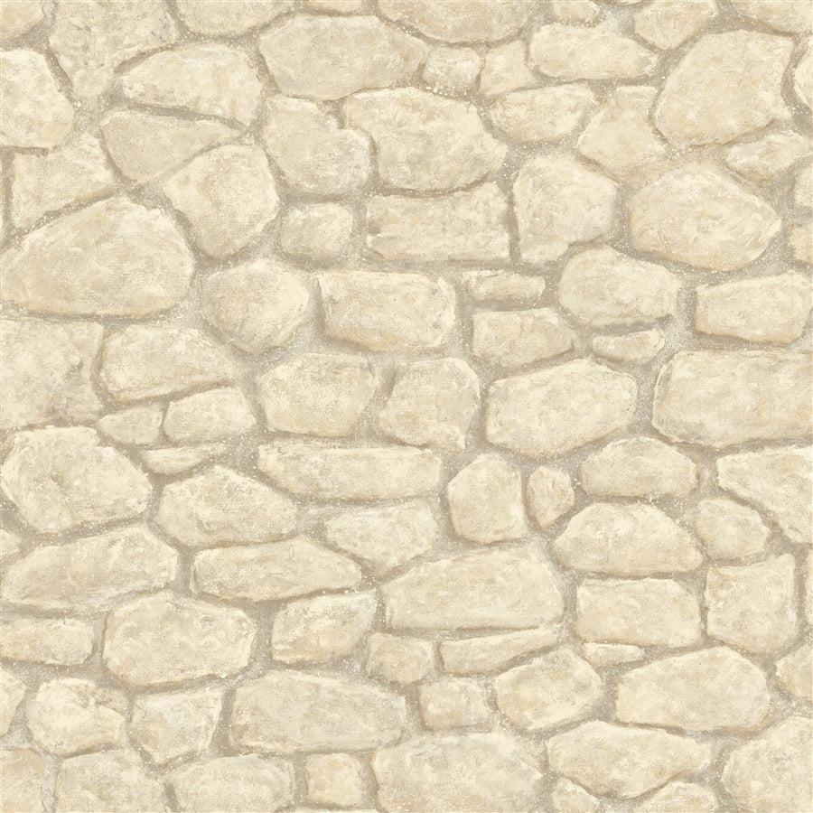 Cream Creek Rock / Stone on Easy Walls Wallpaper - all4wallswall-paper