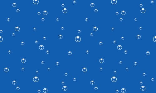 Disney Nemo Bubbles Royal Blue Wallpaper - all4wallswall-paper