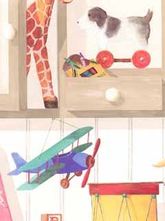 Toys on the Shelf - Shelves Wallpaper - all4wallswall-paper