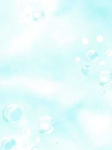 Bath Time Aqua Blue Bubbles on Sure Strip Wallpaper - all4wallswall-paper