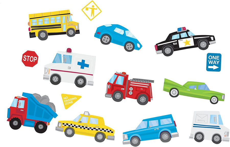 Vehicles / Cars Peel and Stick Mural Appliques - all4wallswall-paper