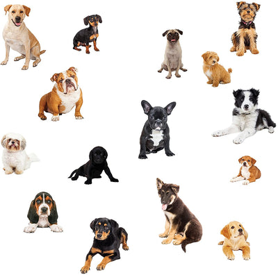 Multiple Dog Breeds Peel and Stick Mural Appliques - all4wallswall-paper
