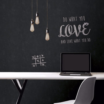 Black Chalkboard Peel and Stick Wallpaper - all4wallswall-paper