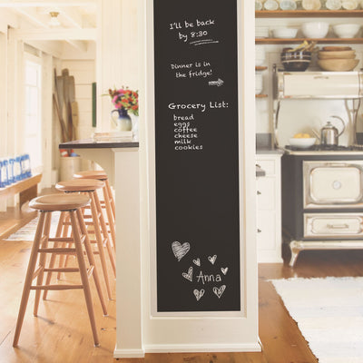 Black Chalkboard Peel and Stick Wallpaper - all4wallswall-paper