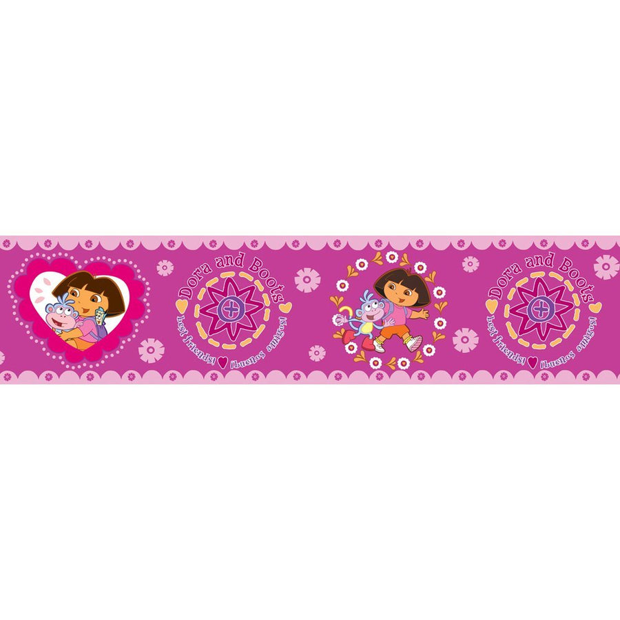 Dora the Explorer Peel & Stick Wallpaper Border - all4wallswall-paper