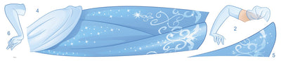 Disney Roommates Princess Cinderella Mini Mural Peel & Stick - all4wallswall-paper