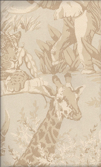 Beige Jungle Toile Wallpaper - all4wallswall-paper