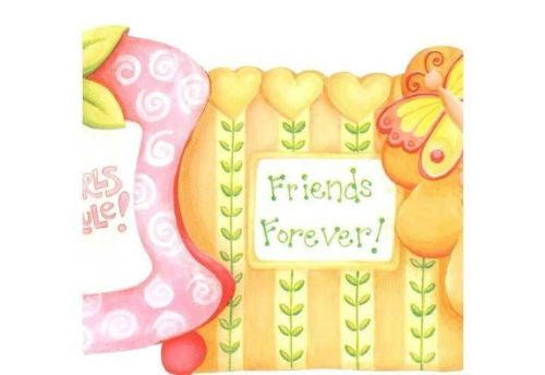 Girls Two Sided Laser Cut Colorful Frames Wallpaper Border - all4wallswall-paper