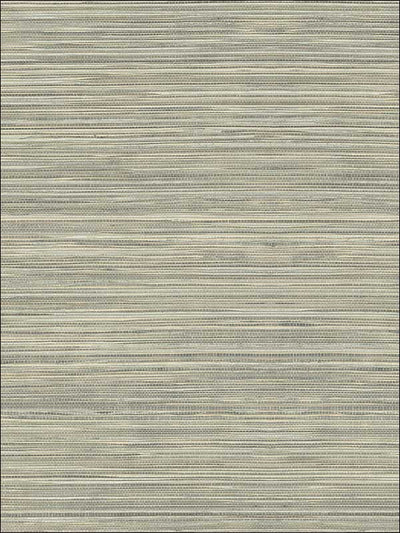 Multi Grey Faux Grasscloth 27" Unpasted Wallpaper