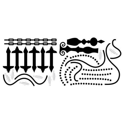 Chandelier Peel and Stick Mural Appliques VL0506 - all4wallswall-paper