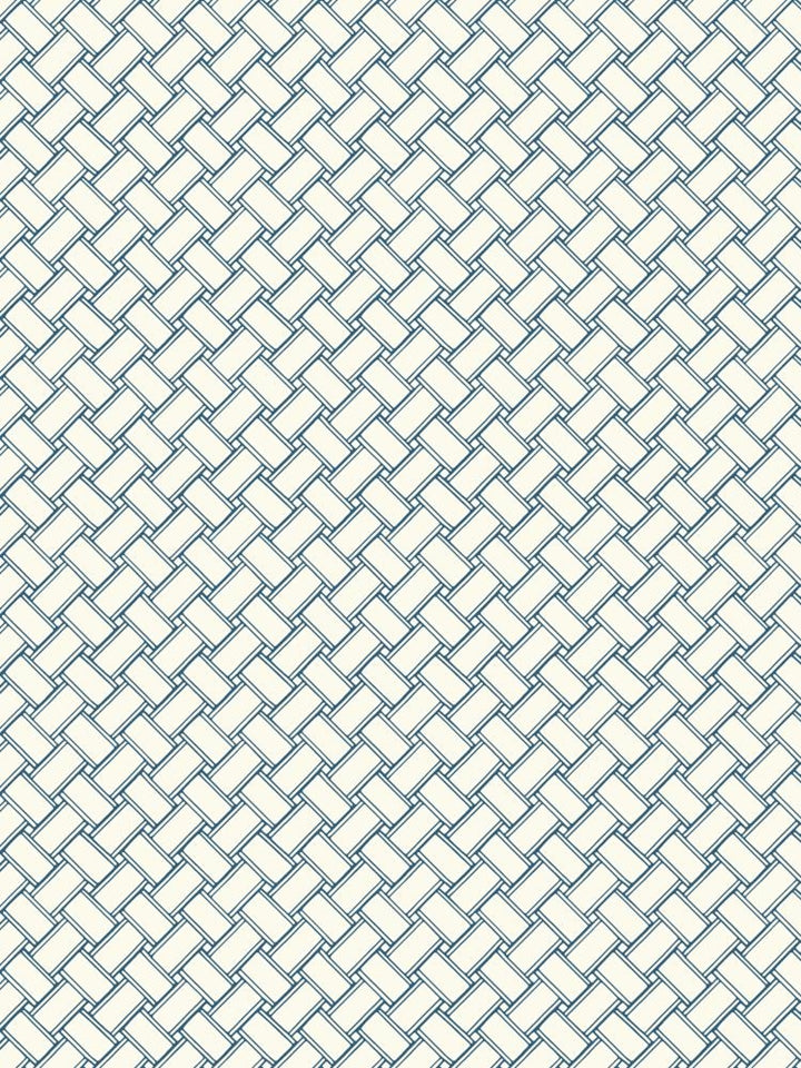 Nautical Blue Weave Carey Lind on Sure Strip Wallpaper - all4wallswall-paper