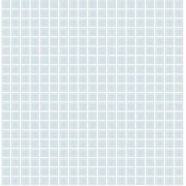 Blue Mosaic Backsplash Tiles 1" on Paste the Wall Wallpaper