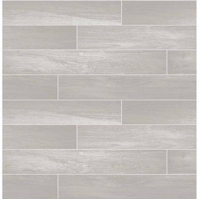 Dark Grey Tile w/ Wood Grain on Paste the Wall Wallpaper