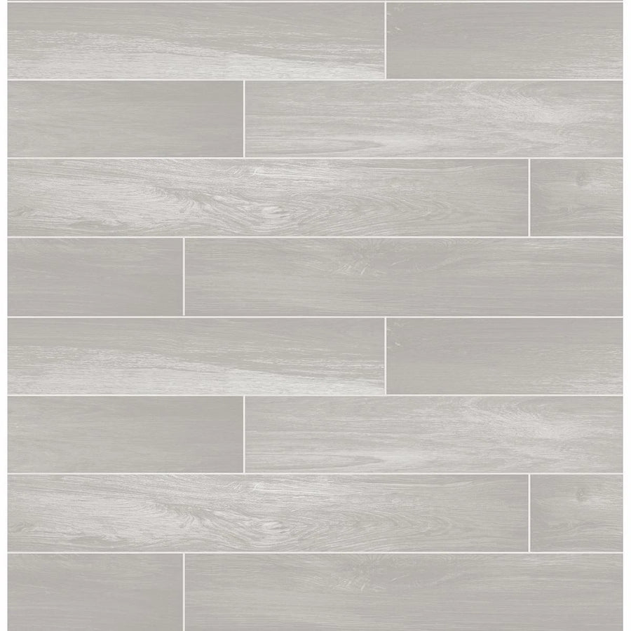 Dark Grey Tile w/ Wood Grain on Paste the Wall Wallpaper
