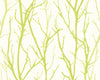 Lime Green Trees on Soft White Textured Paste the Wall Wallpaper